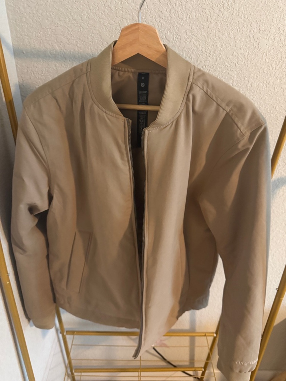 lululemon athletica Tan Bomber Jacket